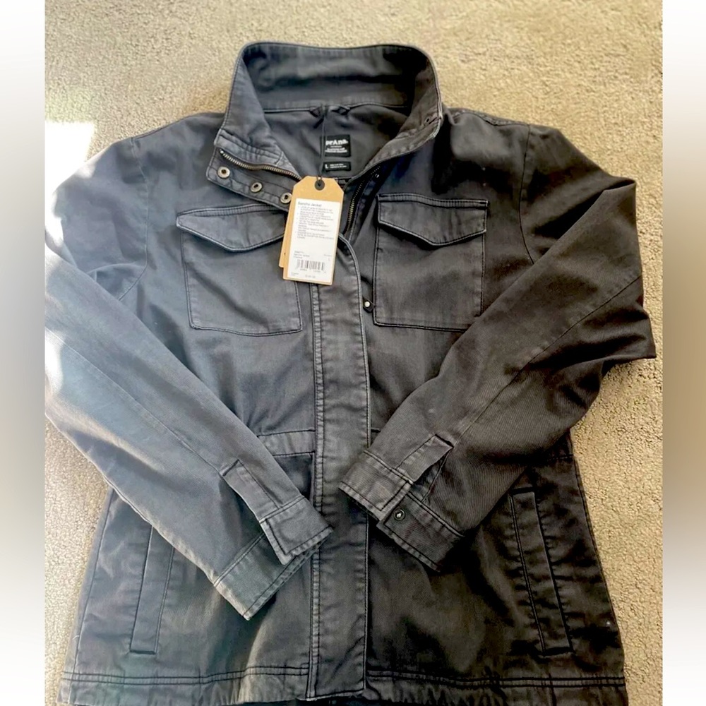 Prana Sancho Utility Jacket, charcoal, large
